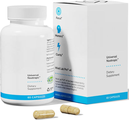 Mind Lab Pro® MLP® v4 Universal Nootropic™ Brain Booster Supplement, 60 Ct