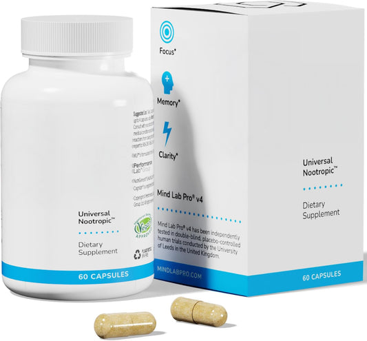 Mind Lab Pro® MLP® v4 Universal Nootropic™ Brain Booster Supplement, 60 Ct
