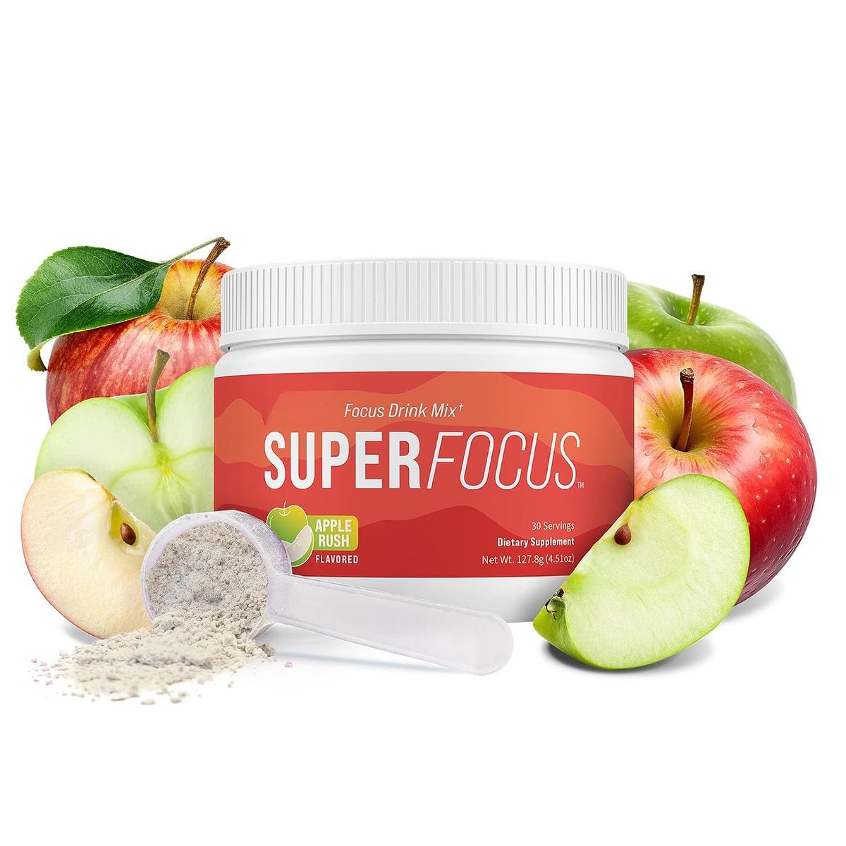 Nello Superfocus – Nootropic Focus Drink Mix for Productivity, L-Theanine, Rhodiola Rosea, Alpha-GPC, Lion’s Mane, Tyrosine, Sugar-Free Packets (20 Servings (Caffeine), Fruit Punch)