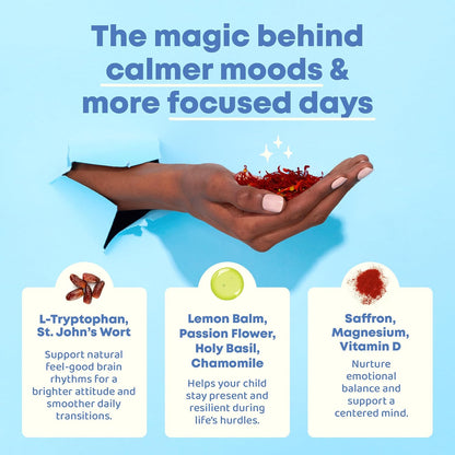 JoySpring Mood Magic Kids Saffron Sticks, Fruit Punch, 25 Ct, 4+