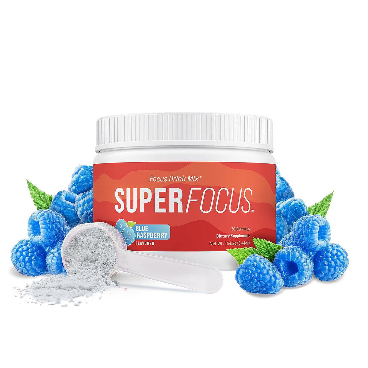 Nello Superfocus – Nootropic Focus Drink Mix for Productivity, L-Theanine, Rhodiola Rosea, Alpha-GPC, Lion’s Mane, Tyrosine, Sugar-Free Packets (20 Servings (Caffeine), Fruit Punch)