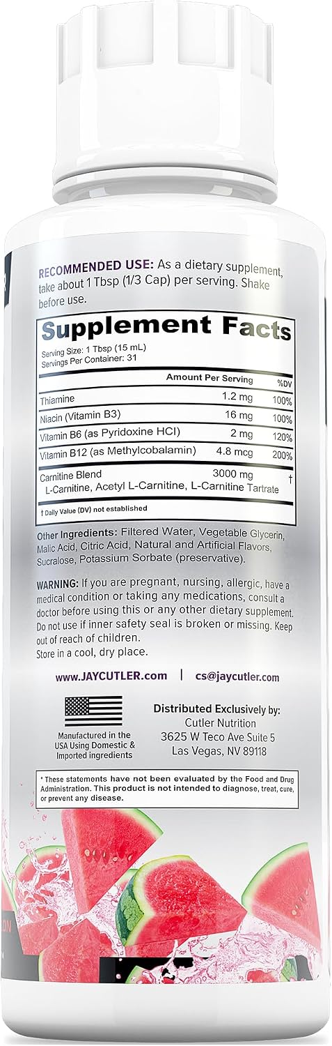 Carnitine dosage and serving graphic