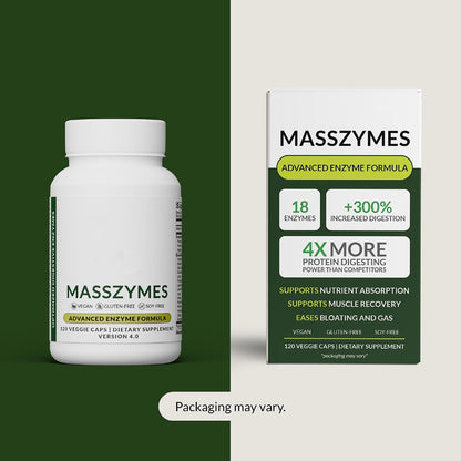 Updated packaging of the digestive enzymes bottle