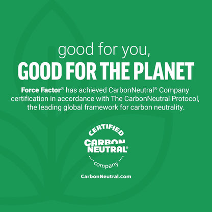 Carbon neutral and sustainability commitment graphic