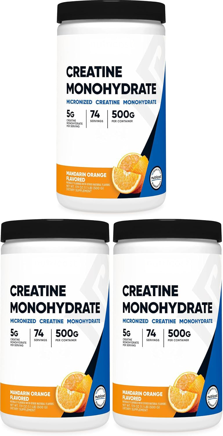 Nutricost Creatine Monohydrate Micronized Powder 500G, 100 Servings