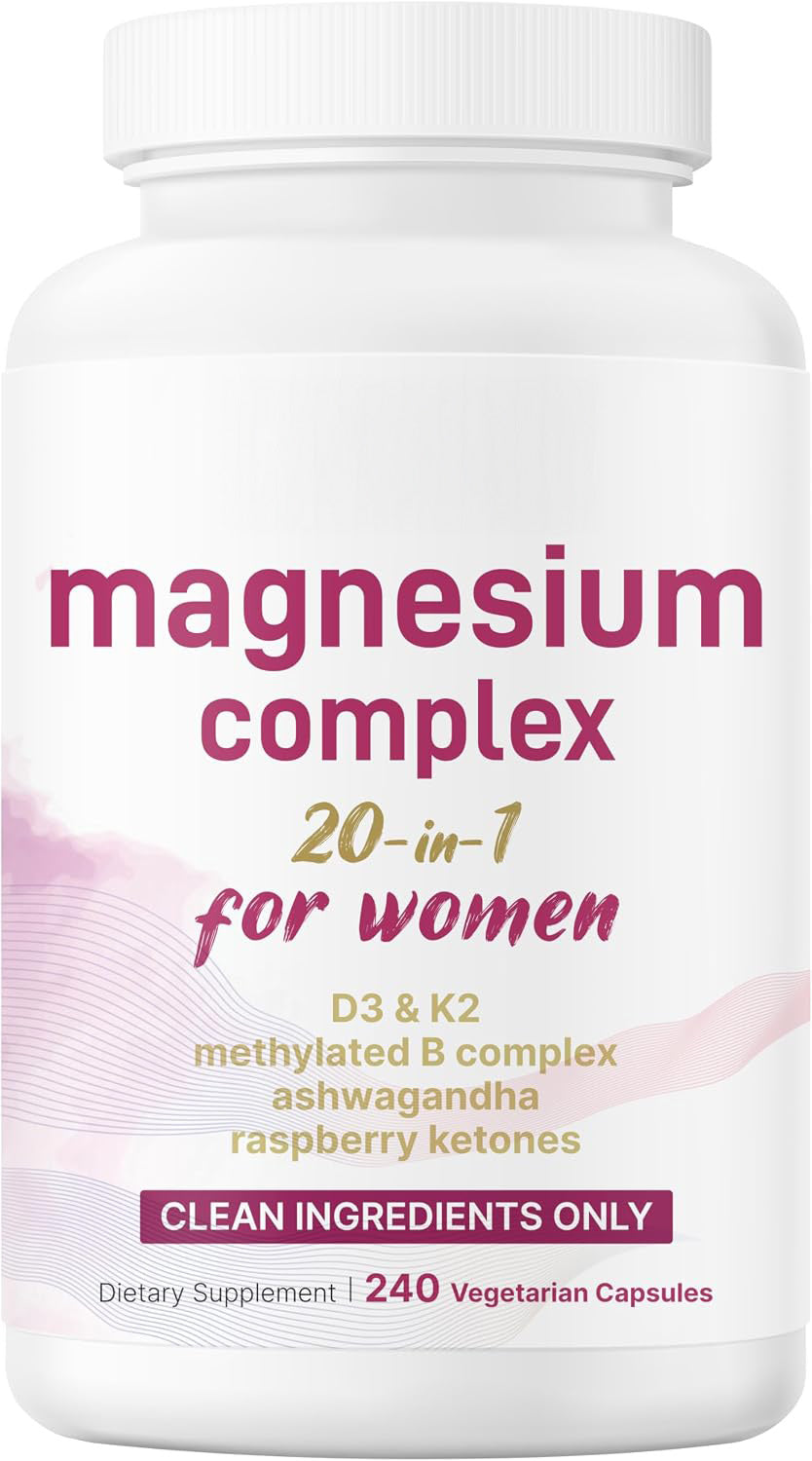 Women's magnesium complex bottle, 20-in-1
