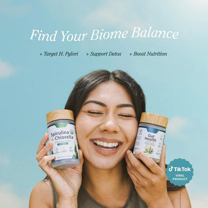 Snap Supplements Gut Health Supplement & Organic Spirulina Chlorella Bundle