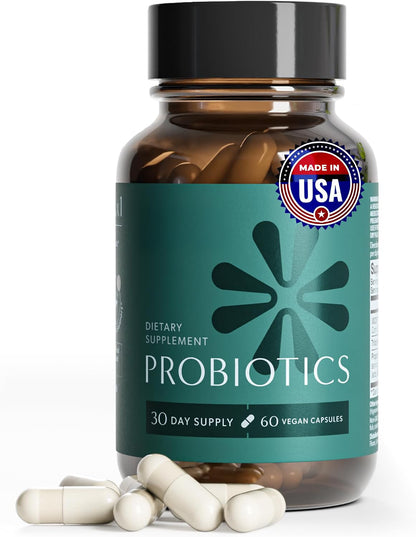 BIOMA Probiotics - Digestive Health Probiotic - Gut Support for Men & Women with Xylooligosaccharides, Tributyrin & Bifidobacterium - Vegan & Gluten Free - 60 Delayed-Release Capsules (30-Day Supply)