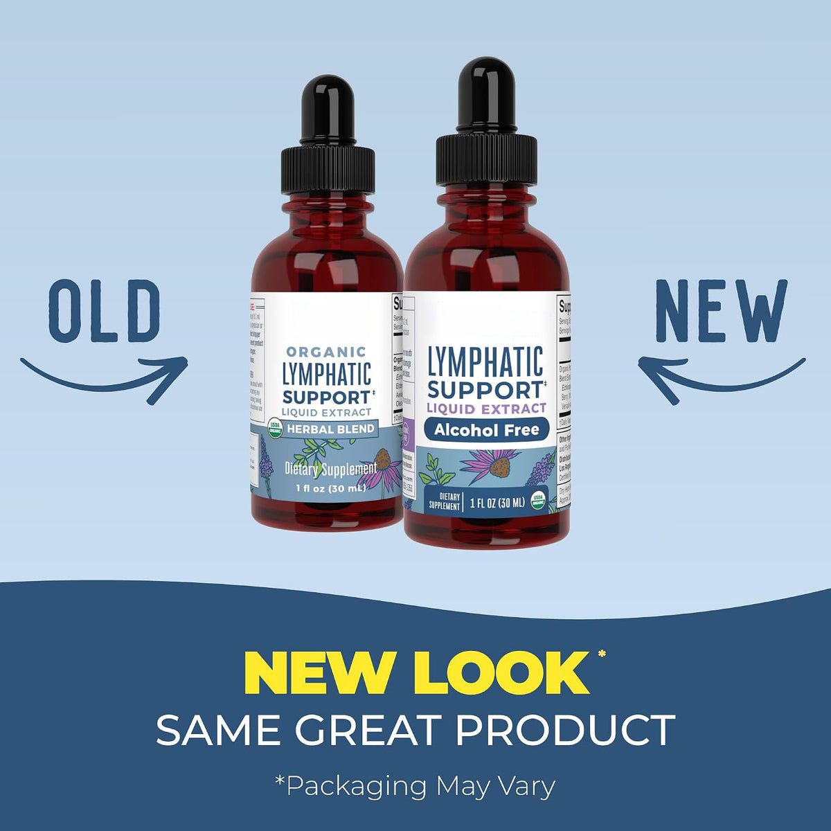 MARYRUTH'S Organic Lymphatic Support Liquid Drops, Herbal Blend, Non-GMO