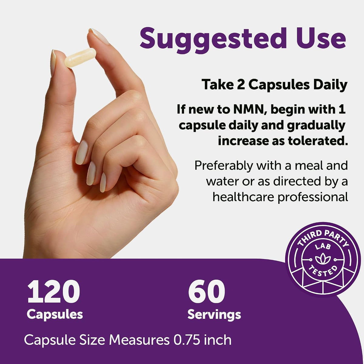 Micro Ingredients NMN Complex 1000mg Per Serving, 120 Veggie Capsules