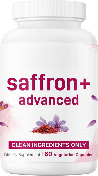 Micro Ingredients Saffron+ Advanced Supplements, 60 Vegetarian Capsules