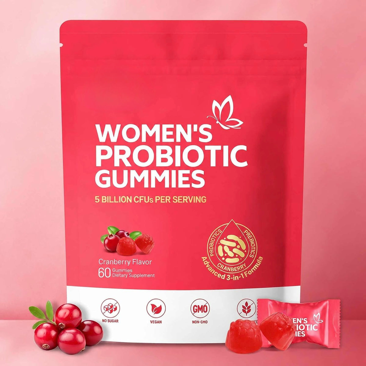 Women Probiotic Gummies, Vaginal Probiotics for Women