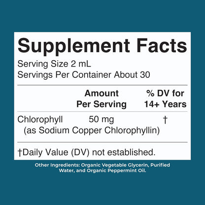MaryRuth's Chlorophyll Liquid Drops, Delicious Minty Flavor, Vegan, 2 Fl Oz