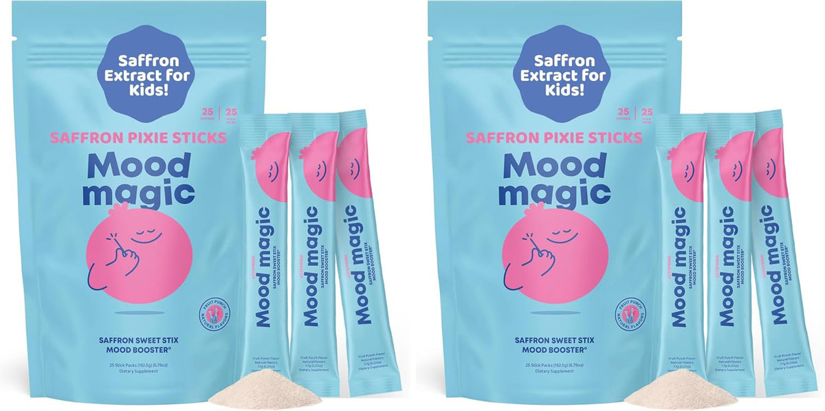JoySpring Mood Magic Kids Saffron Sticks, Fruit Punch, 25 Ct, 4+