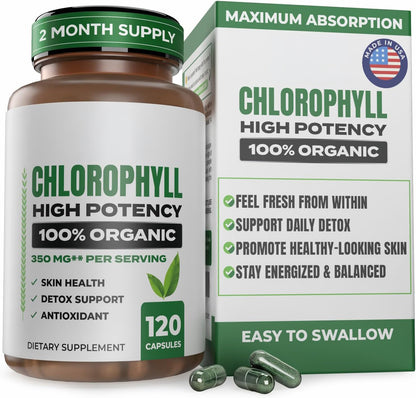 Benevolent Chlorophyll Liquid Drops for Internal Freshness, Peppermint
