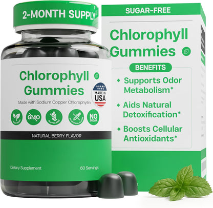 Benevolent Chlorophyll Liquid Drops for Internal Freshness, Peppermint