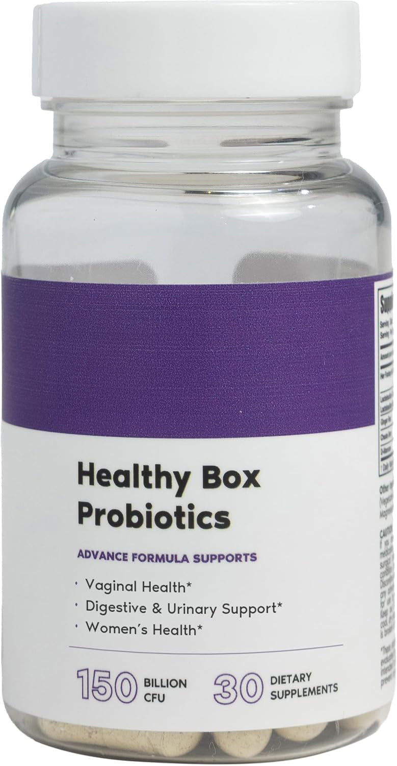 Her Fantasy Box | Healthy Box | Vaginal Probiotics for Women – Prebiotics + Advanced Lactobacillus Blend – Supports Natural Hormonal Balance – Feminine Health Support with Cranberry & D-Mannose