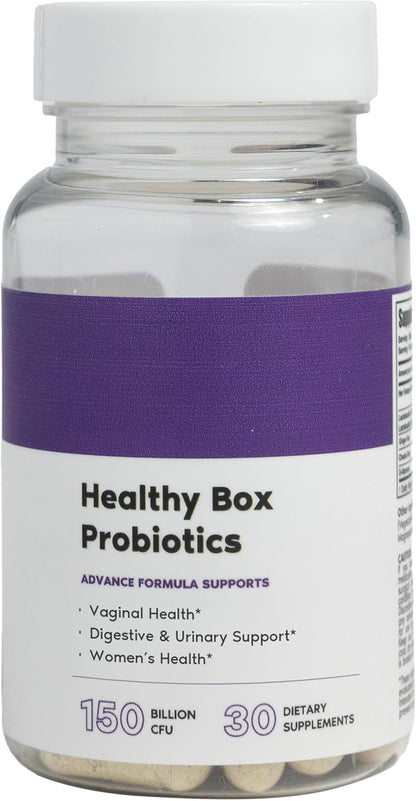 Her Fantasy Box | Healthy Box | Vaginal Probiotics for Women – Prebiotics + Advanced Lactobacillus Blend – Supports Natural Hormonal Balance – Feminine Health Support with Cranberry & D-Mannose