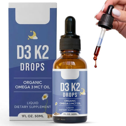 Bella All Natural Vitamin D3 K2 Liquid Drops 5000 IU (Unflavored)