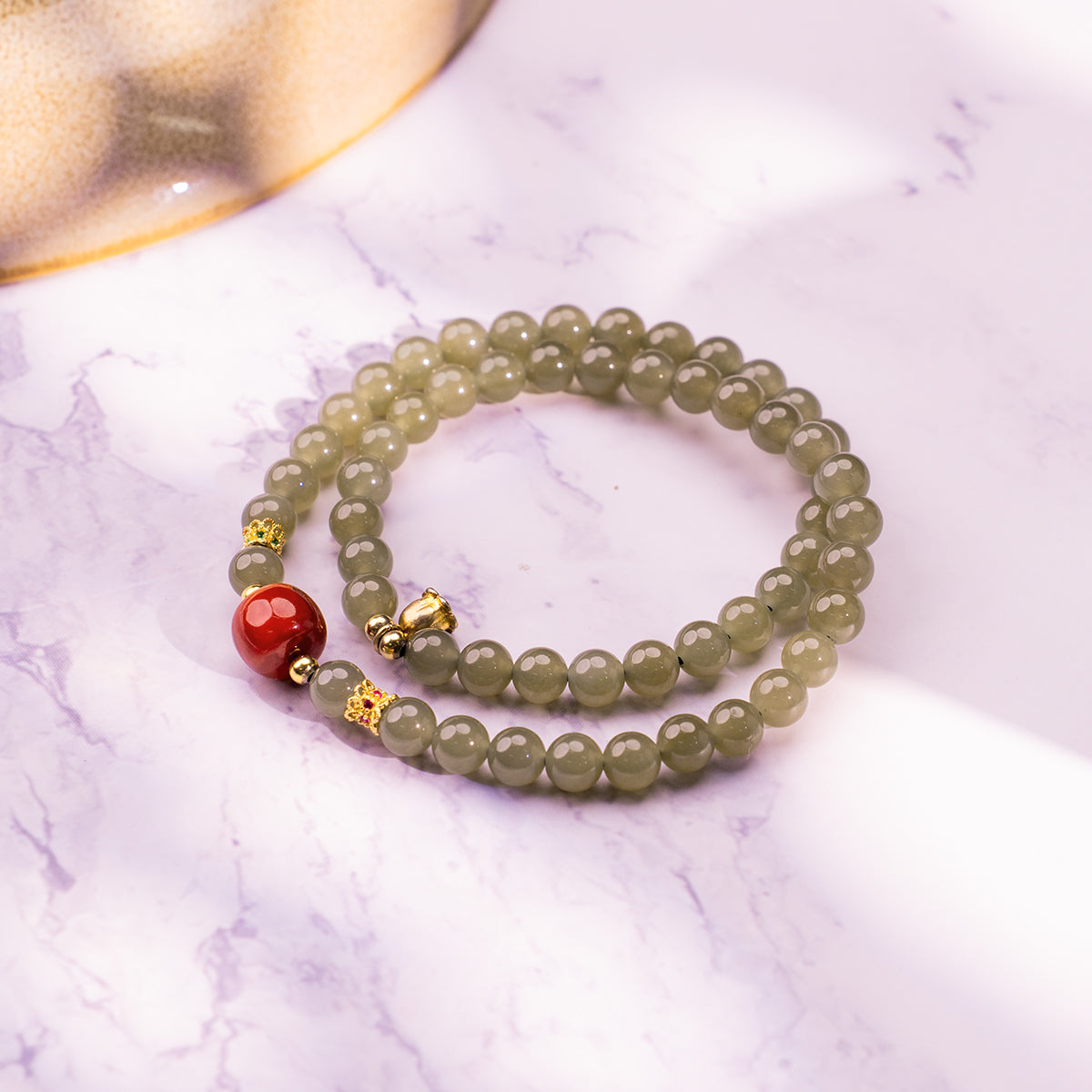The Grounded Band Agate Jade for emotional healing