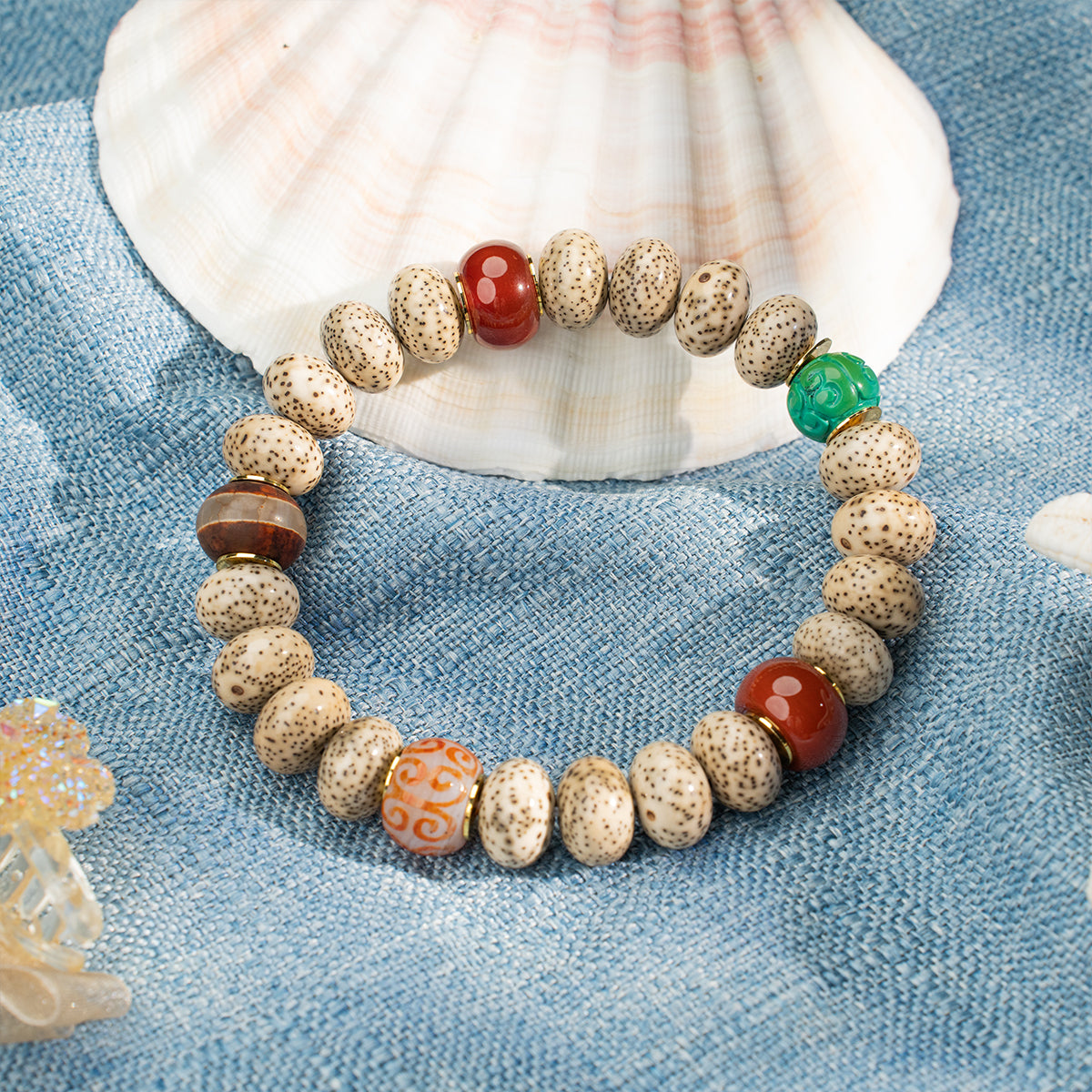 Agate Bracelet Quiet Shield Agate for bring protection