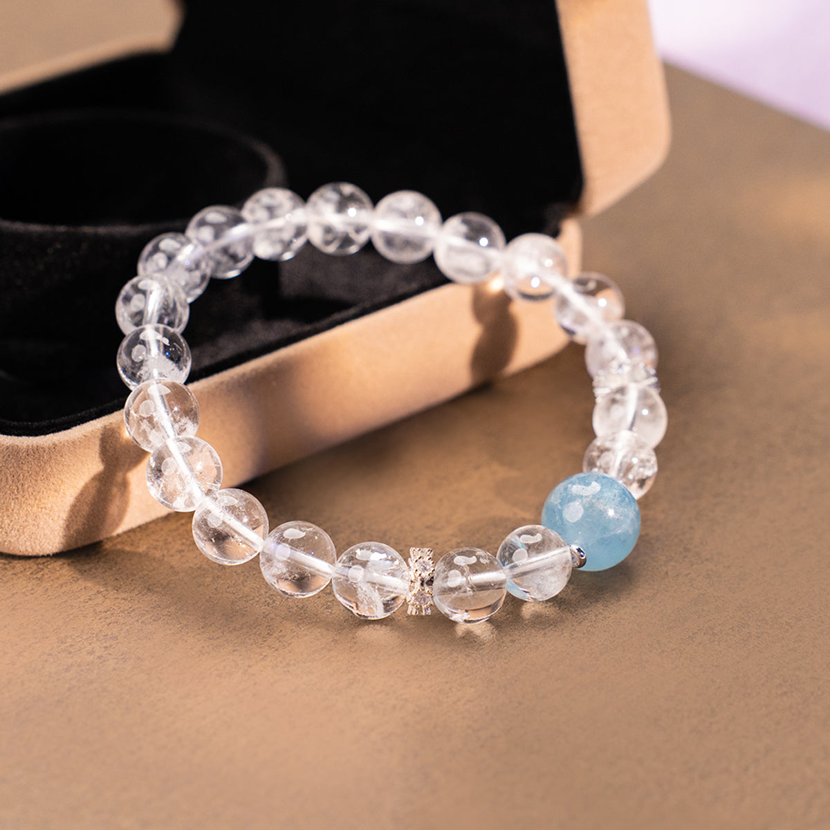 Centered and Clear A Crystal Bracelet Crystal that supports meditation