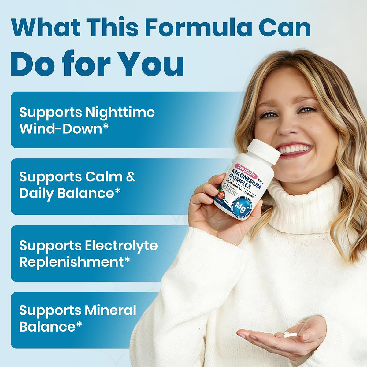Ingredient panel for the 15-in-1 magnesium complex