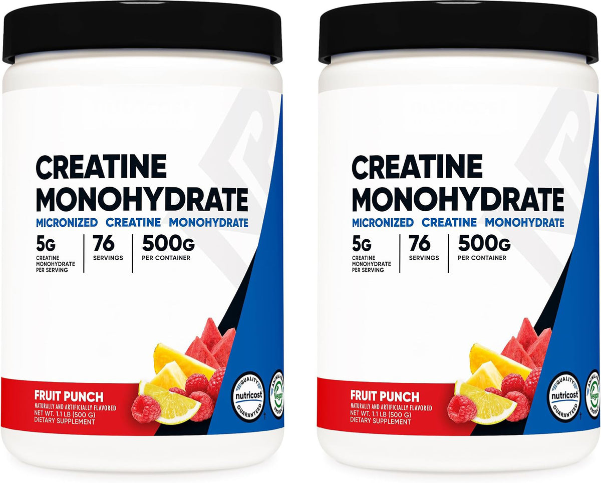 Nutricost Creatine Monohydrate Micronized Powder 500G, 100 Servings
