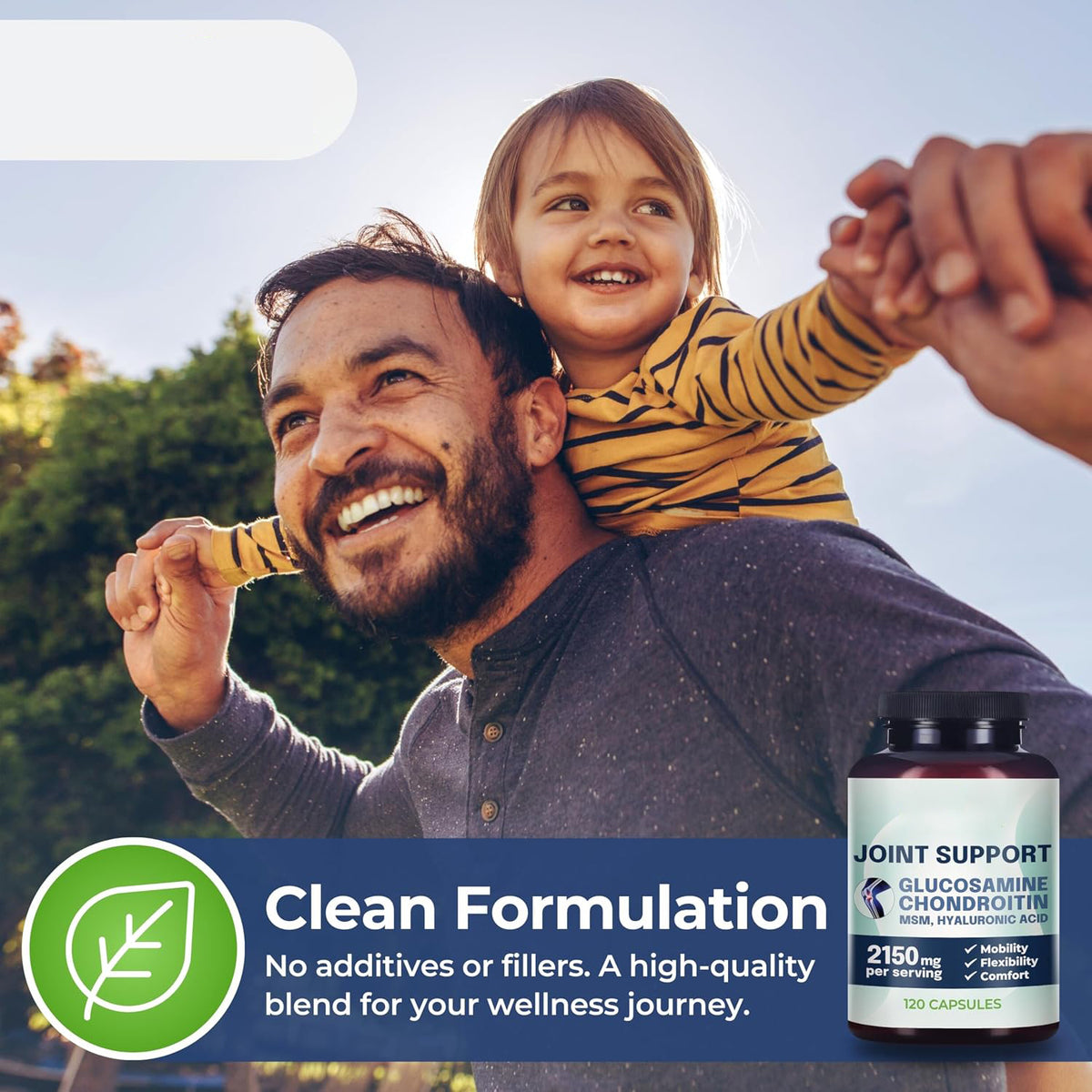Why Not Natural Glucosamine Chondroitin, MSM, Joint Support Supplements - Knee Pain Joints Health Suppplement