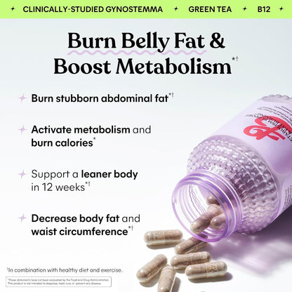 Lemme Burn Belly Fat Capsules for Metabolism Support, 30-Day Supply