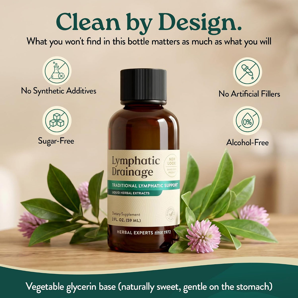 Nature's Sunshine Lymphatic Drainage Drops with Cleavers Extract - 60 Serv.