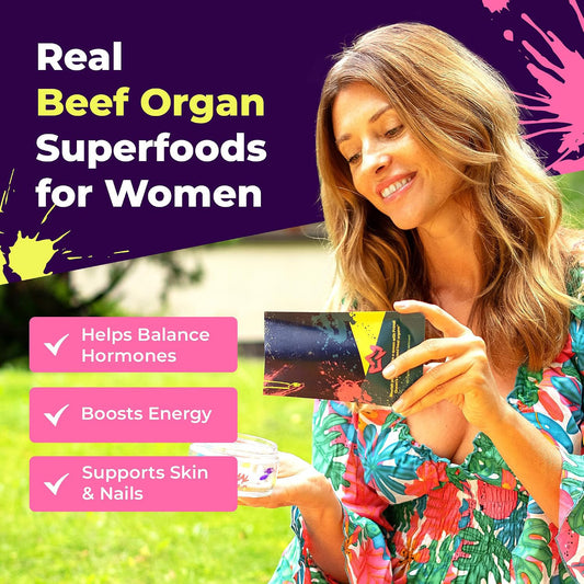 Primal Queen Grass Fed Beef Organ Supplement for Women, 60 Capsules