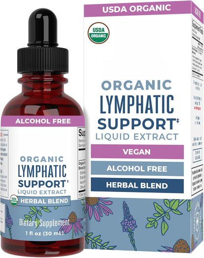 MARYRUTH'S Organic Lymphatic Support Liquid Drops, Herbal Blend, Non-GMO