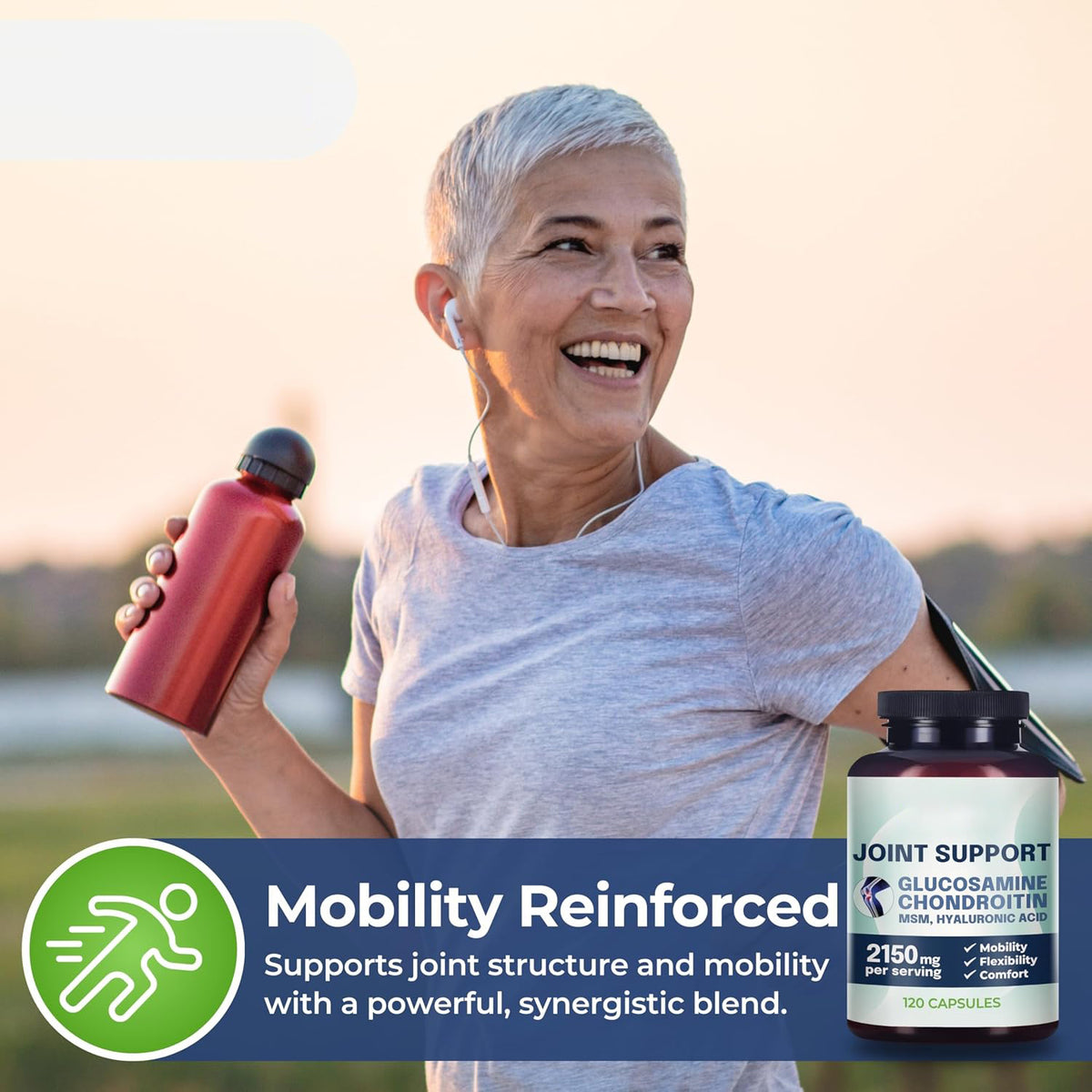 Why Not Natural Glucosamine Chondroitin, MSM, Joint Support Supplements - Knee Pain Joints Health Suppplement