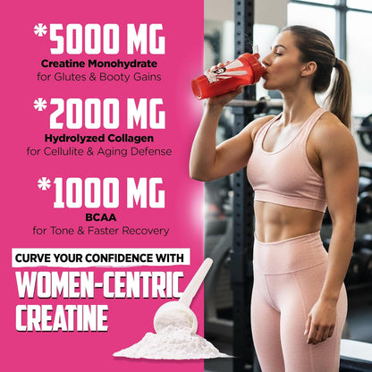 Old School Labs Creatine for Women with Collagen and BCAA, Unflavored