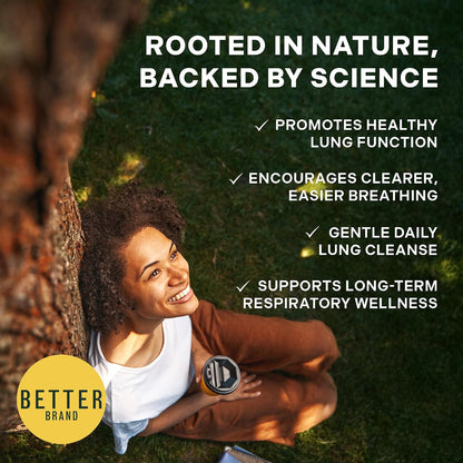Betterbrand Mullein Drops, Alchohol-Free Lung Detox with Chlorophyll