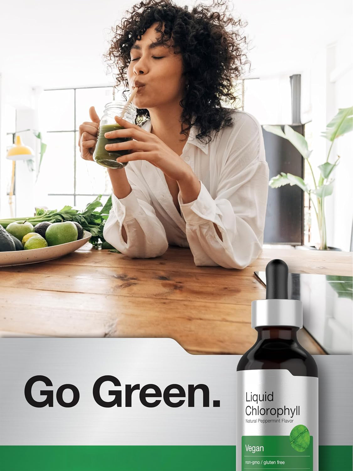 Horbäach Liquid Chlorophyll Drops | 2 fl oz | Natural Peppermint Flavor
