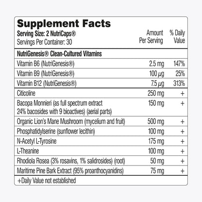 Mind Lab Pro® MLP® v4 Universal Nootropic™ Brain Booster Supplement, 60 Ct