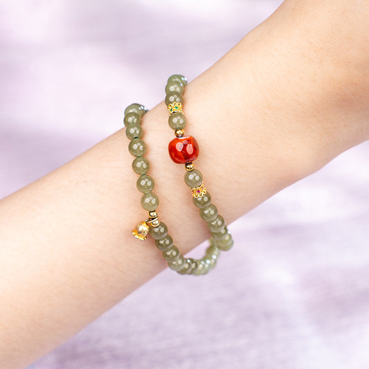 The Grounded Band Agate Jade for emotional healing