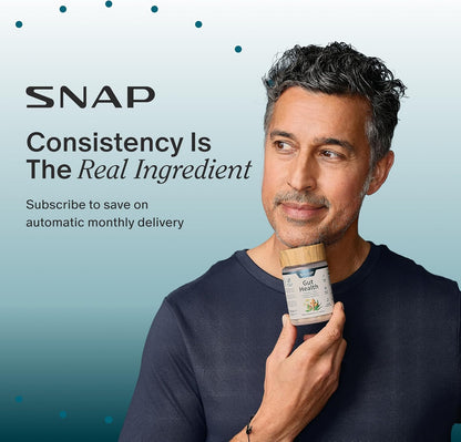 Snap Supplements Gut Health Lipase Supplement, Probiotic, 50 Vegan Capsules