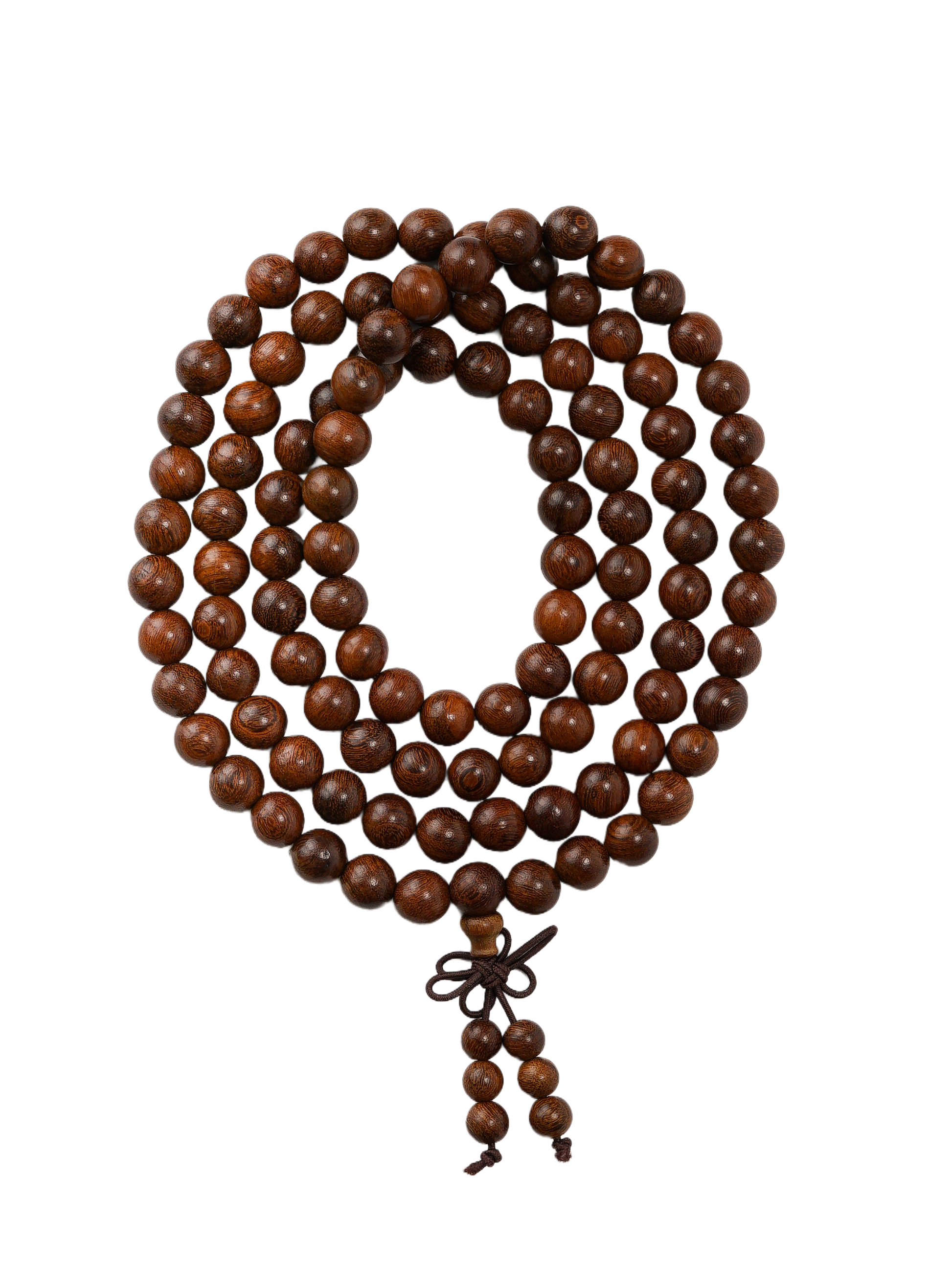 VerdantStrand Golden Sandalwood 108-Bead Mala Bracelet