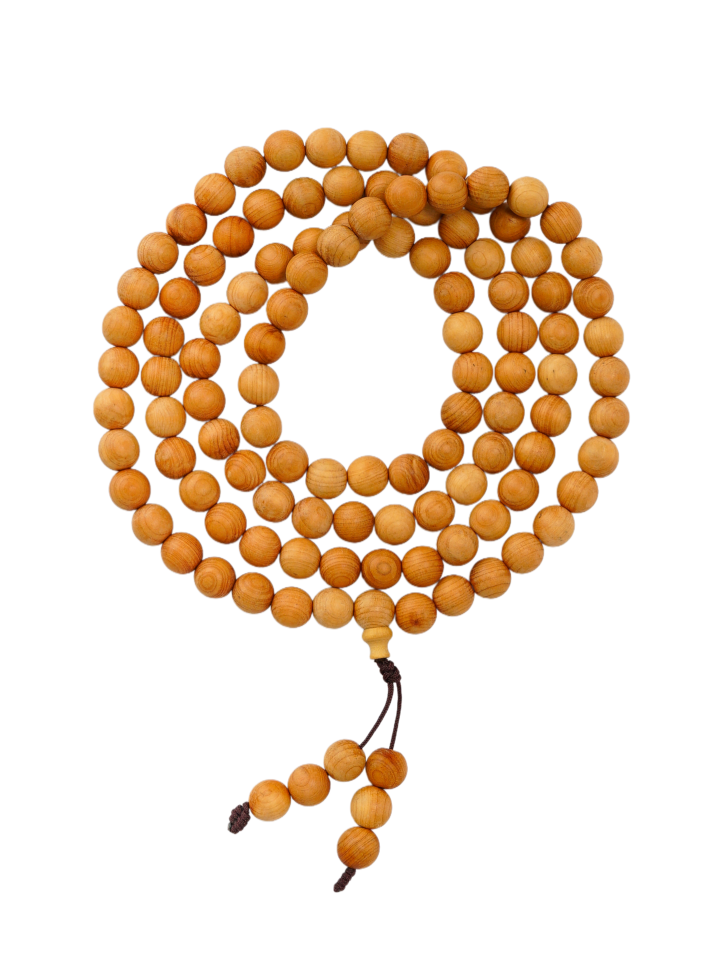 VerdantStrand Cypress Wood 108-Bead Mala Bracelet