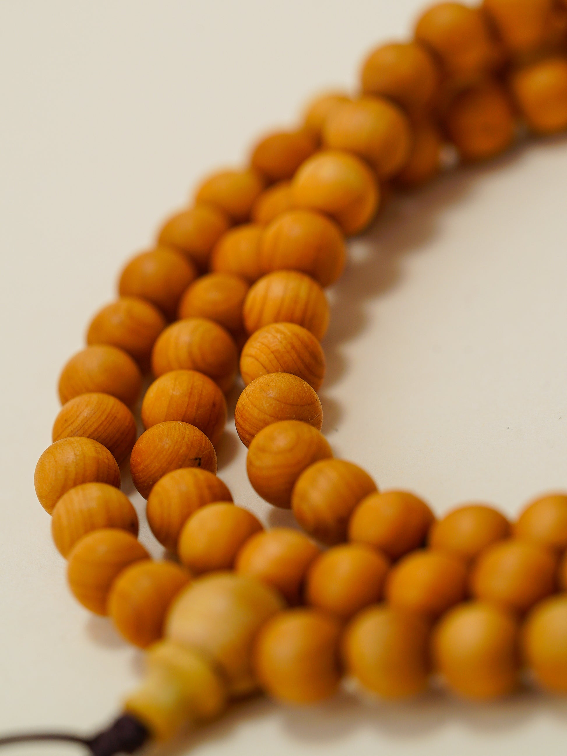 VerdantStrand Cypress Wood 108-Bead Mala Bracelet