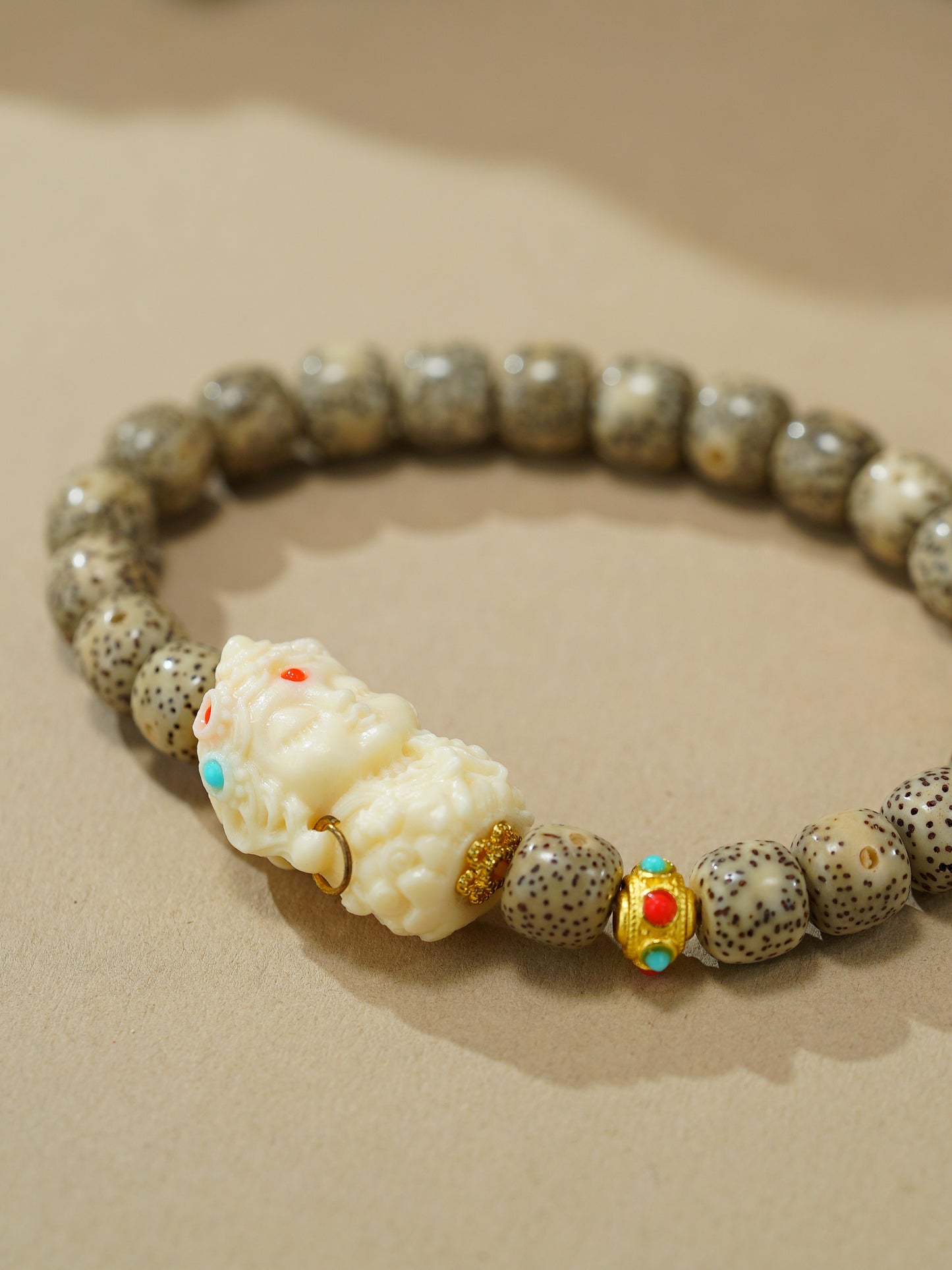 VerdantStrand Bodhi Seed & Tara Amulet Bracelet