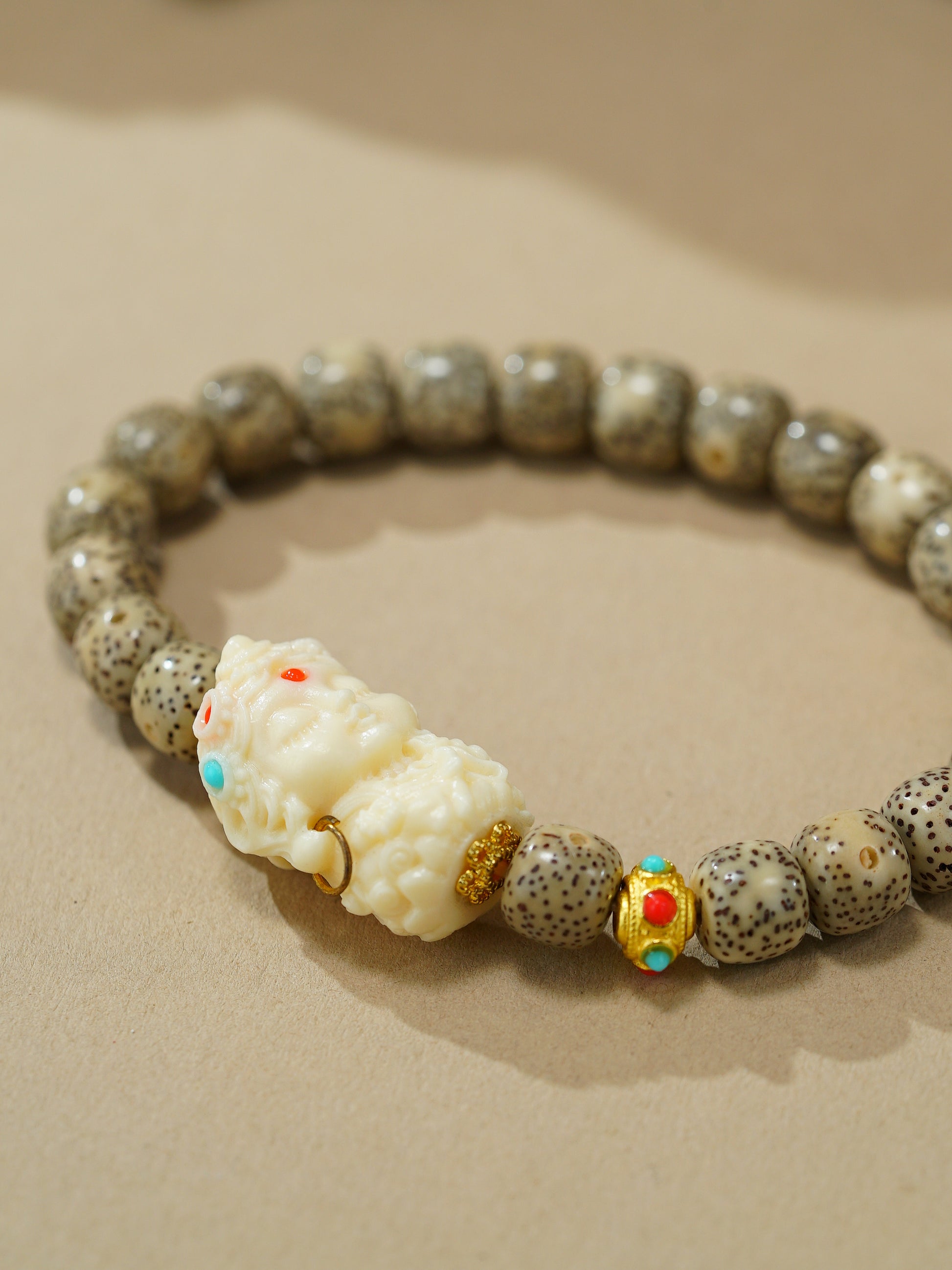 VerdantStrand Bodhi Seed & Tara Amulet Bracelet