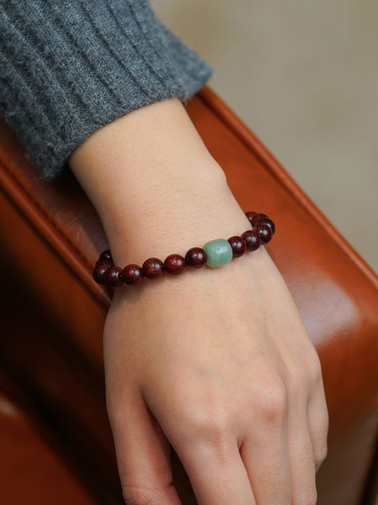 The Quiet Hearth: Rosewood Bracelet for Balance and Focus