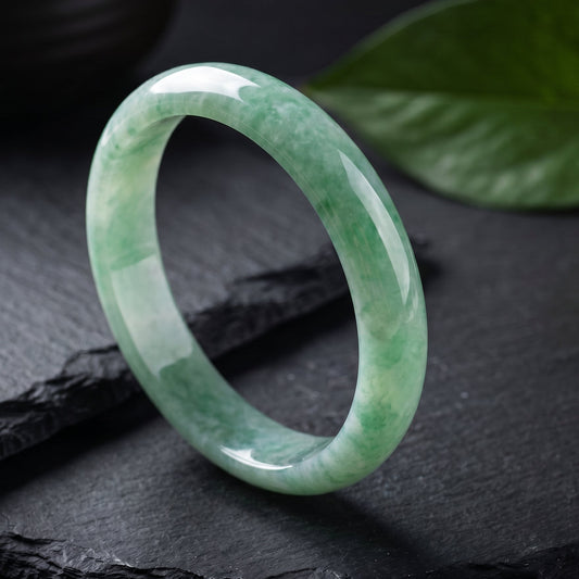 Premium Natural Jade Bangle – The Prosperity Bracelet
