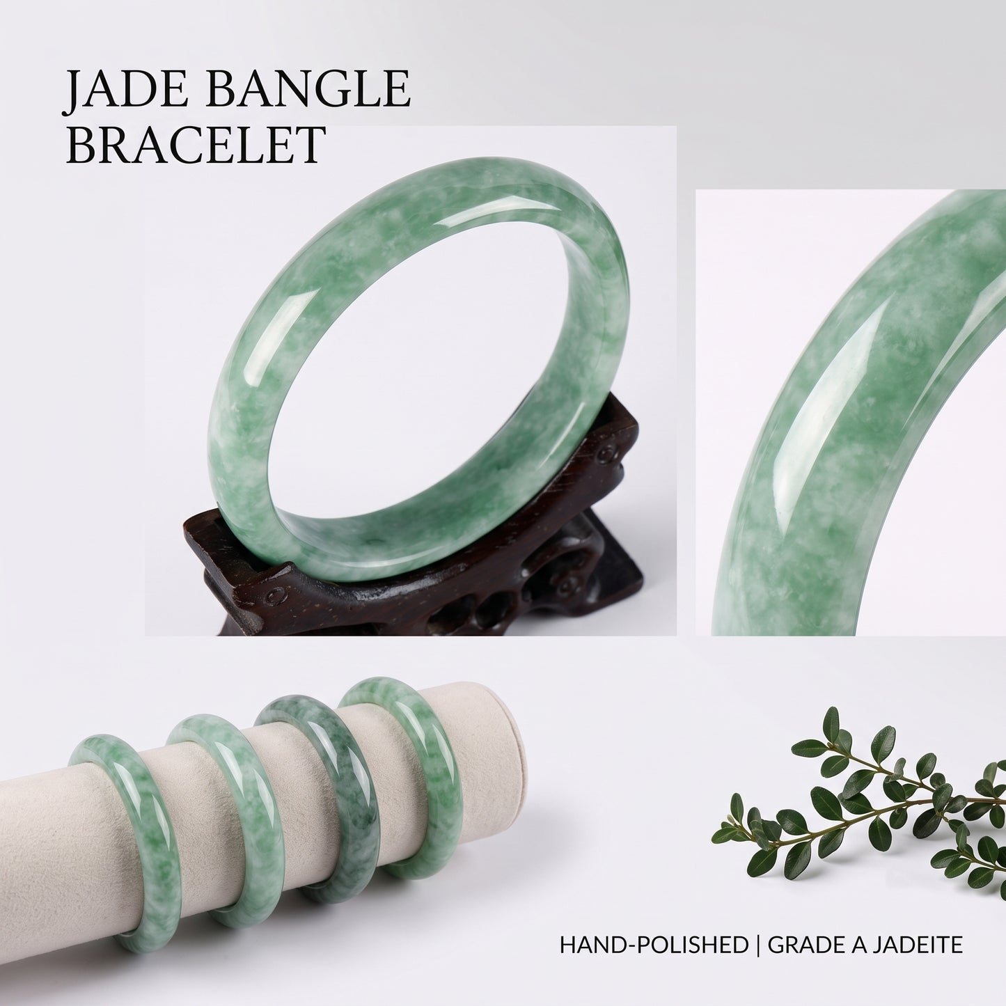 Premium Natural Jade Bangle – The Prosperity Bracelet