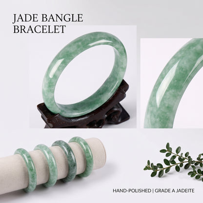 Premium Natural Jade Bangle – The Prosperity Bracelet