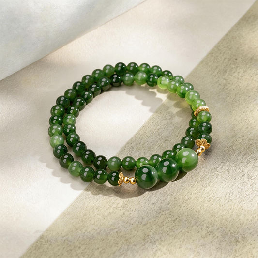 The Evergreen Path Centered and Clear Jade for encourage prosperity